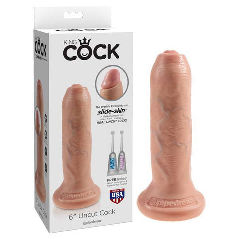 King Cock 6'' Uncut Discount Adult Zone