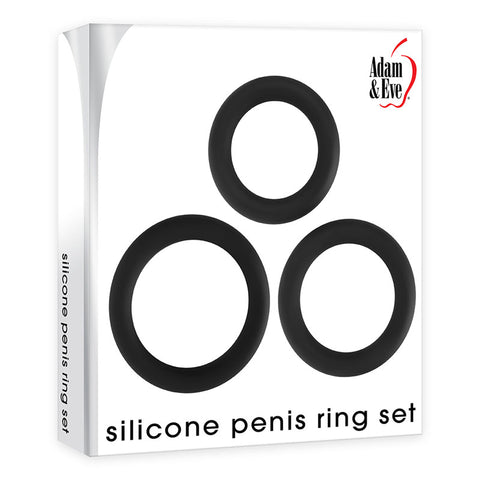 Adam & Eve Silicone Penis Ring Set - Discount Adult Zone