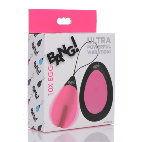 Bang!10X Vibrating Egg & Remote - Discount Adult Zone