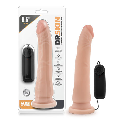 Dr. Skin 8.5'' Vibrating Realistic Cock - Discount Adult Zone