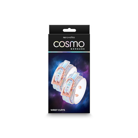 Cosmo Bondage Wrist Cuffs - Rainbow - Discount Adult Zone