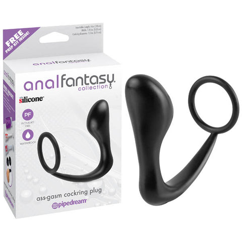 Anal Fantasy Collection Ass-gasm Cock Ring Plug - Discount Adult Zone