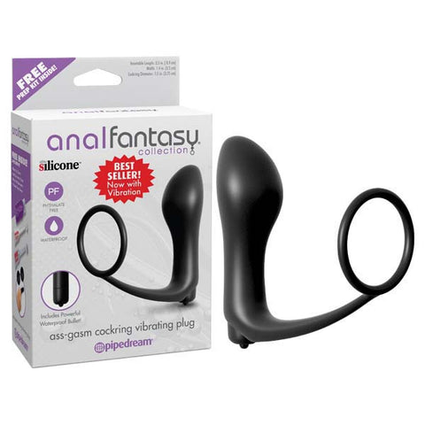 Anal Fantasy Collection Ass-gasm Cockring Plug - Discount Adult Zone