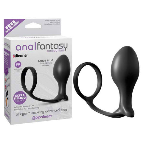 Anal Fantasy Collection Ass-Gasm Cock Ring Advanced Plug - Discount Adult Zone