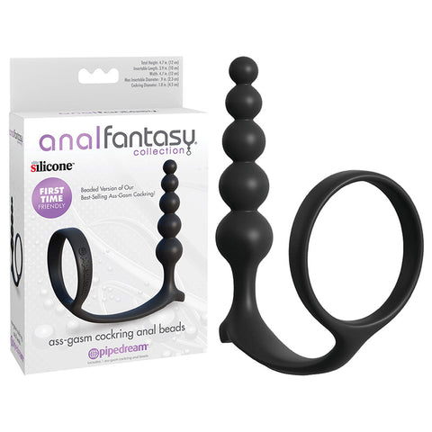 Anal Fantasy Collection Ass-Gasm Cockring Anal Beads - Discount Adult Zone